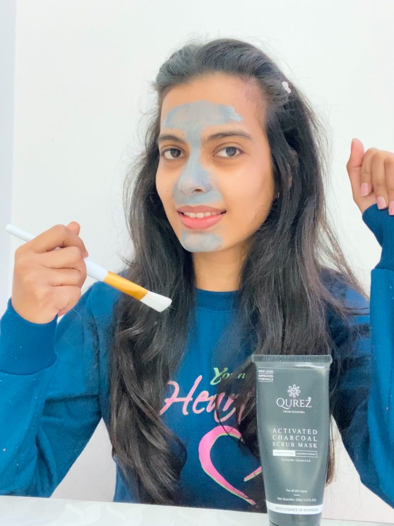 Qurez Activated Charcoal Scrub Mask Review - Fashion Fiasca
