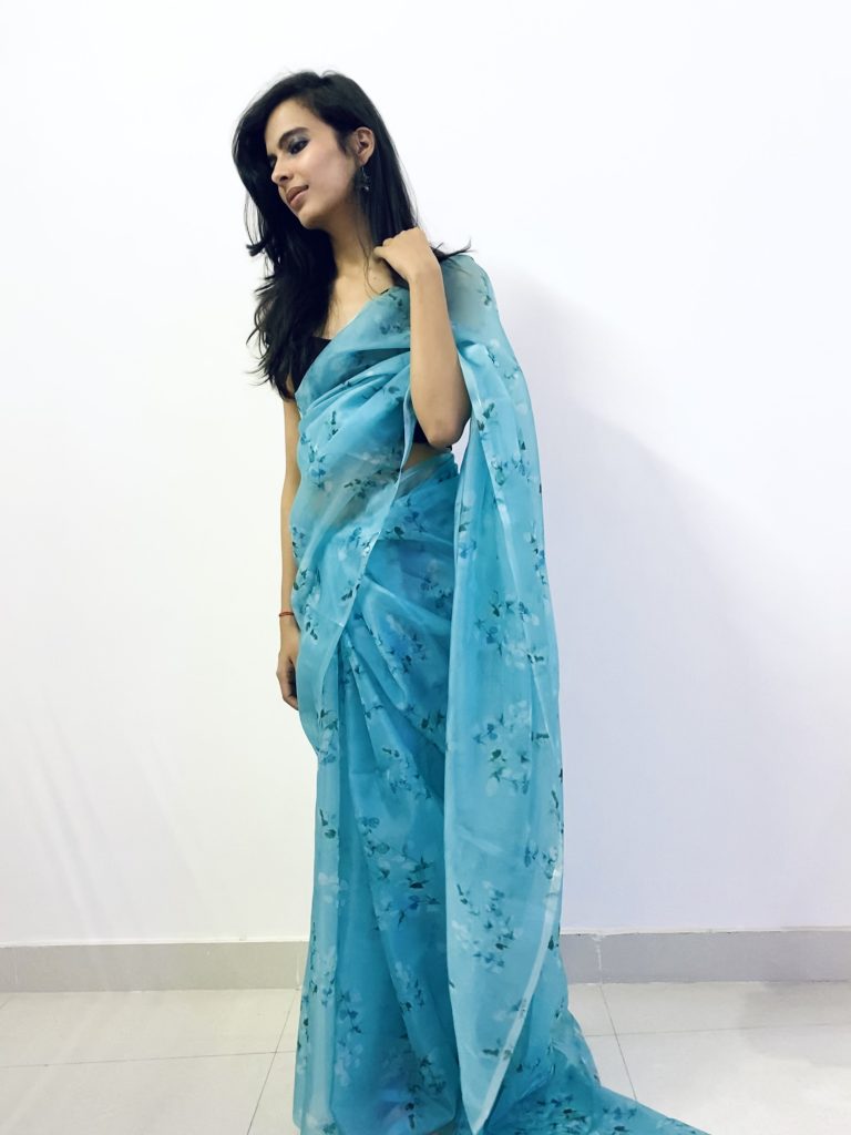 Organza Fabric Saree Fabcurate
